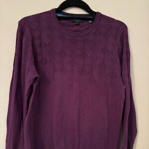 Ted Baker London Long Sleeve Cotton Blend Men's Sweater